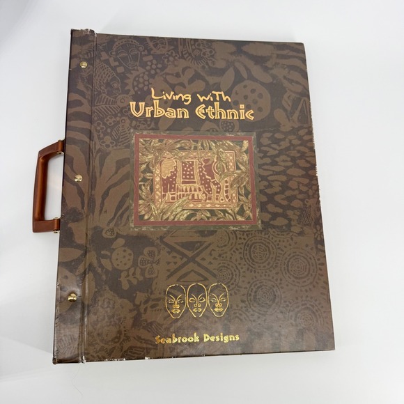 Seabrook Designs Other - Seabrook Designs Living with Urban Ethnic Wallpaper Fabric Sample Book Vintage